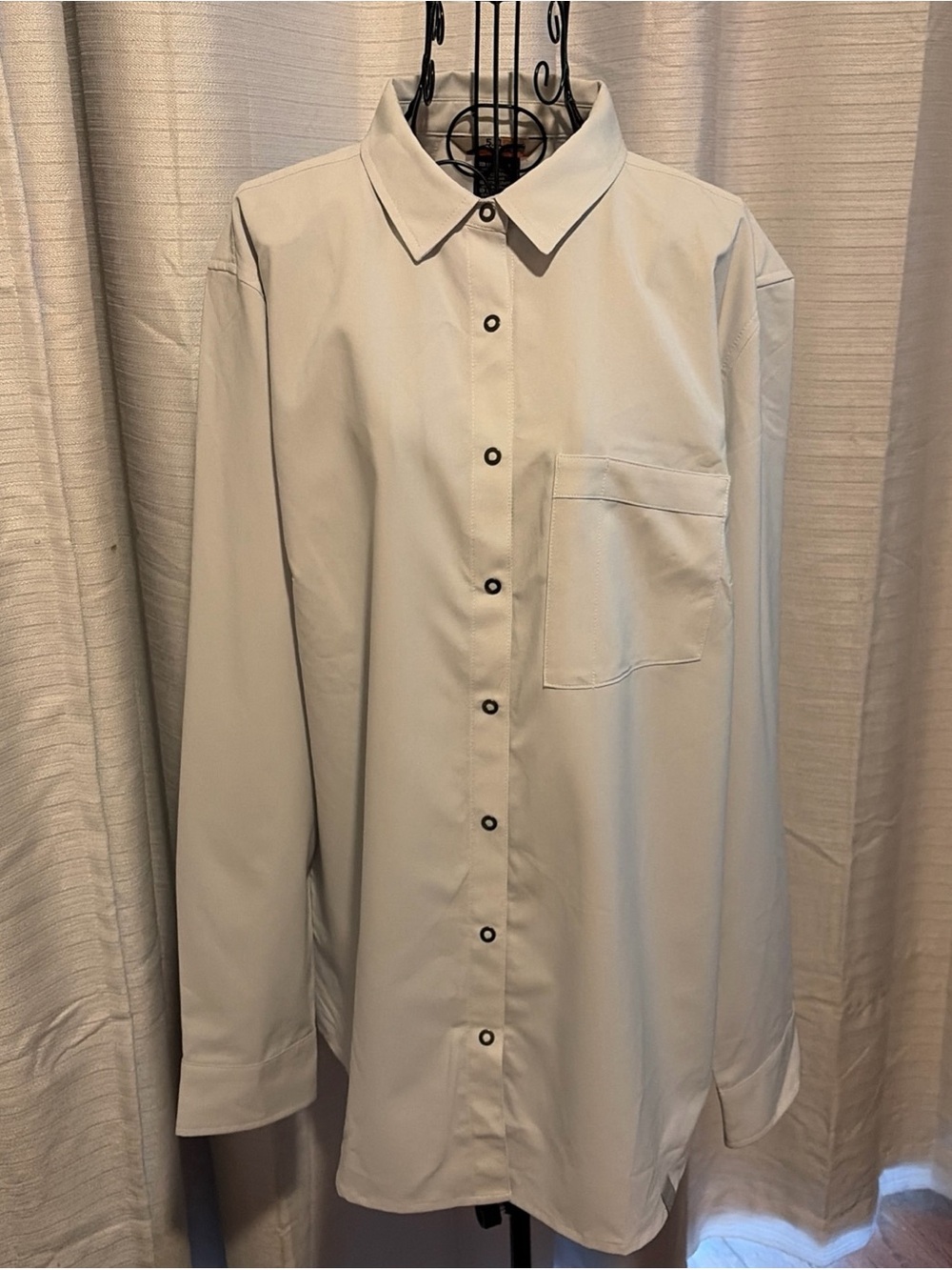 5.11 Tactical Women's Light Cream Button-Up Blouse